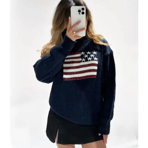 American Flag Sweater